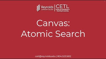 Atomic Search for Canvas