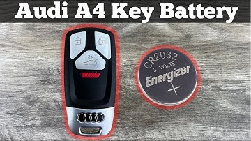 2017 - 2021 Audi A4 Remote Key Fob Battery Change - How To Remove & Replace A4 Key Batteries