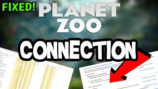 How To LOWER PING & Fix Server/Connection in Planet Zoo