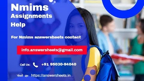 Narsee Monjee Assignments March/April/May 2023