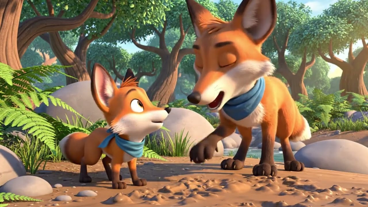 Fox Family Stories The Little Fox’s Big Lesson on Friendship  Kids Animated Story