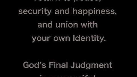 ACIM 10. What Is the Last Judgment?