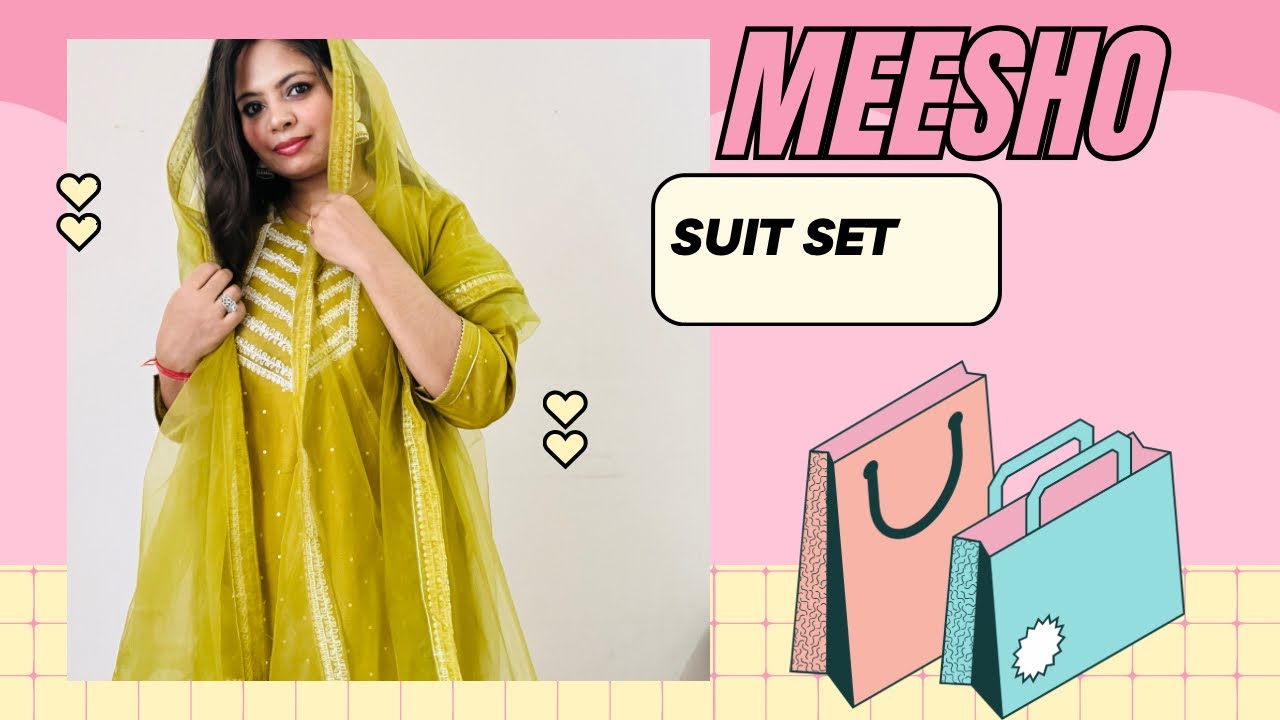 Meesho suit set haul kurta set haul 2023 YouTube