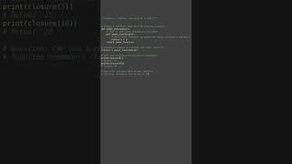 closure example #python #showcase