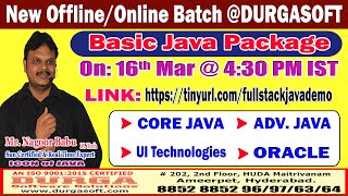Basic Java Package Offline/Online Training @ DURGASOFT screenshot 5