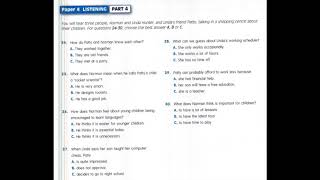 Listening B2, FCE Successful Practice Test 2015, Test 10, Part 4