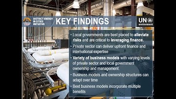 Webinar District Energy business models and financial structuring