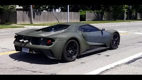 2017 Ford GT Driving on Road