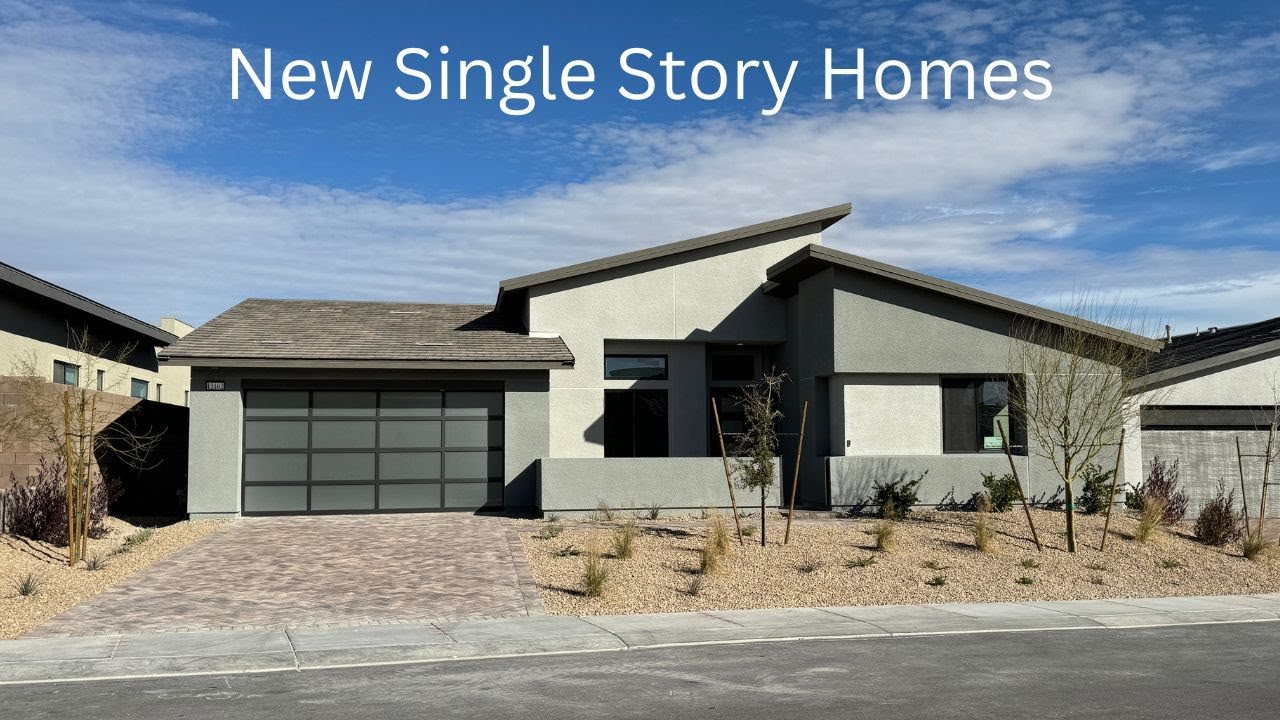 New Luxury Single Story Homes For Sale Summerlin Las Vegas Overlook
