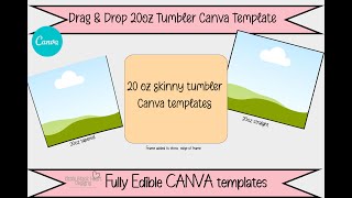 20oz tumbler template tutorial