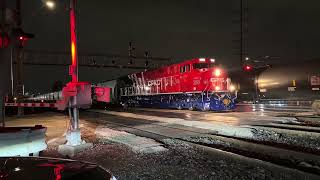 CPKC 1776 (250th Anniversary) Leads CPKC 253 And Stopping In Franklin Park, IL On March 27, 2026