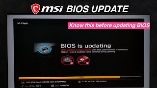 How To Update MSI BIOS Using M-FLASH - 2022 