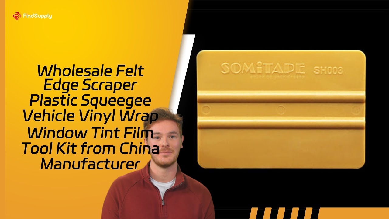 Wholesale Felt Edge Scraper Plastic Squeegee Vehicle Vinyl Wrap Window Tint Film Tool Kit from China