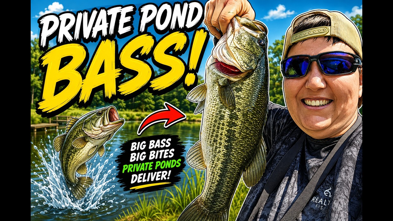 PRIVATE POND BASS FISHING! 🎣 These Bass Were HUNGRY!