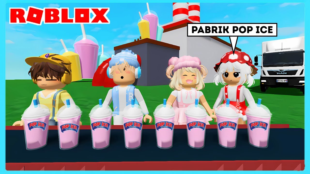Aku Dan Adiku Membuat Pabrik Milk Shake Terbesar Di Roblox Brookhaven ft @Shasyaalala