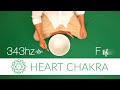 343hz | Quartz Crystal Singing Bowl for Love & Peace | Heart Chakra 'F' Note | Meditation Music