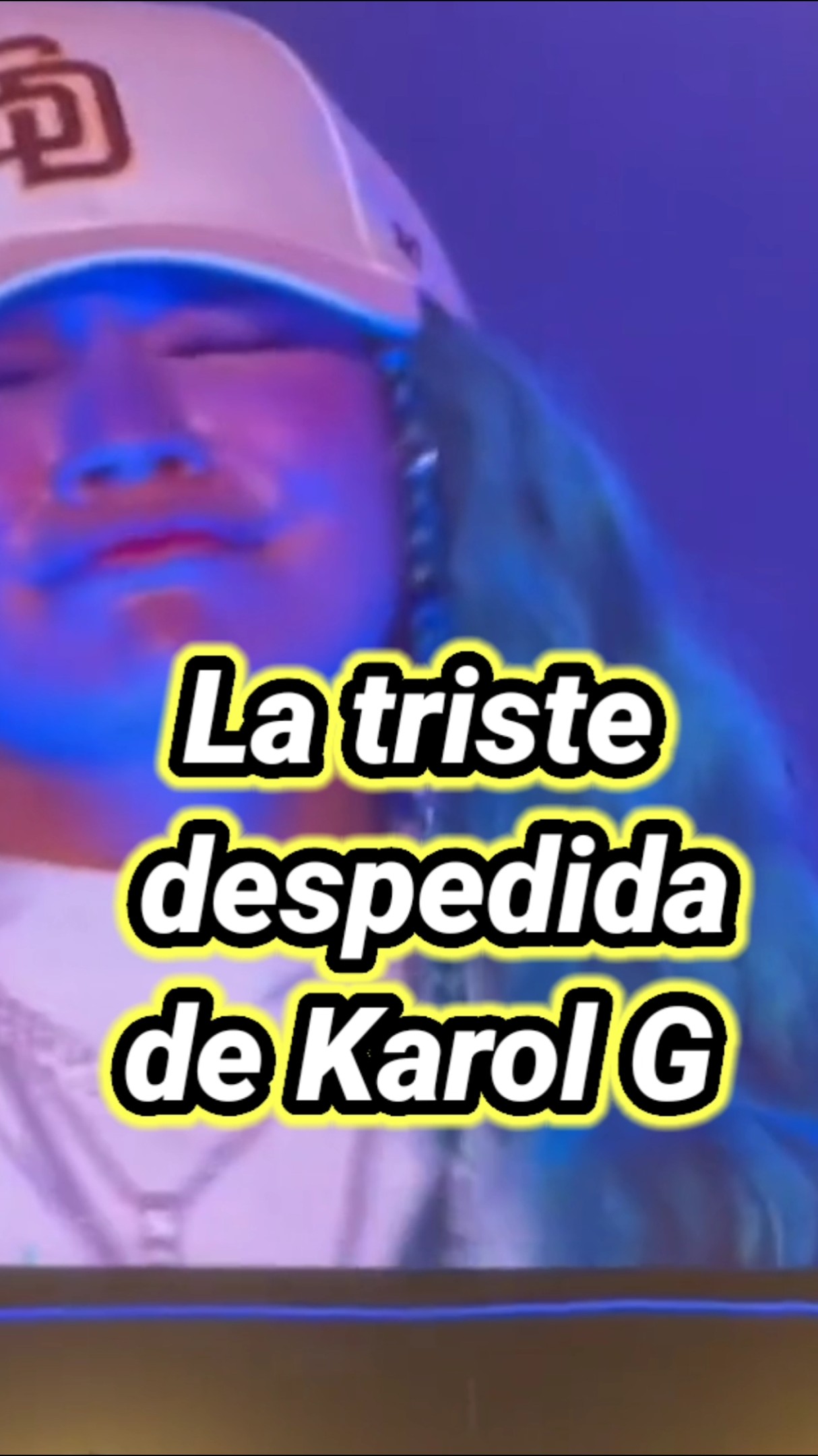La triste despedida de Karol G. #karolg