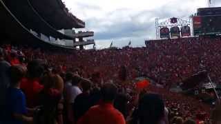 War Eagle entering Jordan-Hare