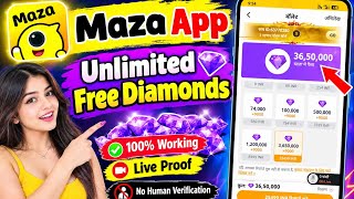 Maza App Unlimited Free Diamonds || Maza App Free Coins || Maza App 2026 screenshot 1