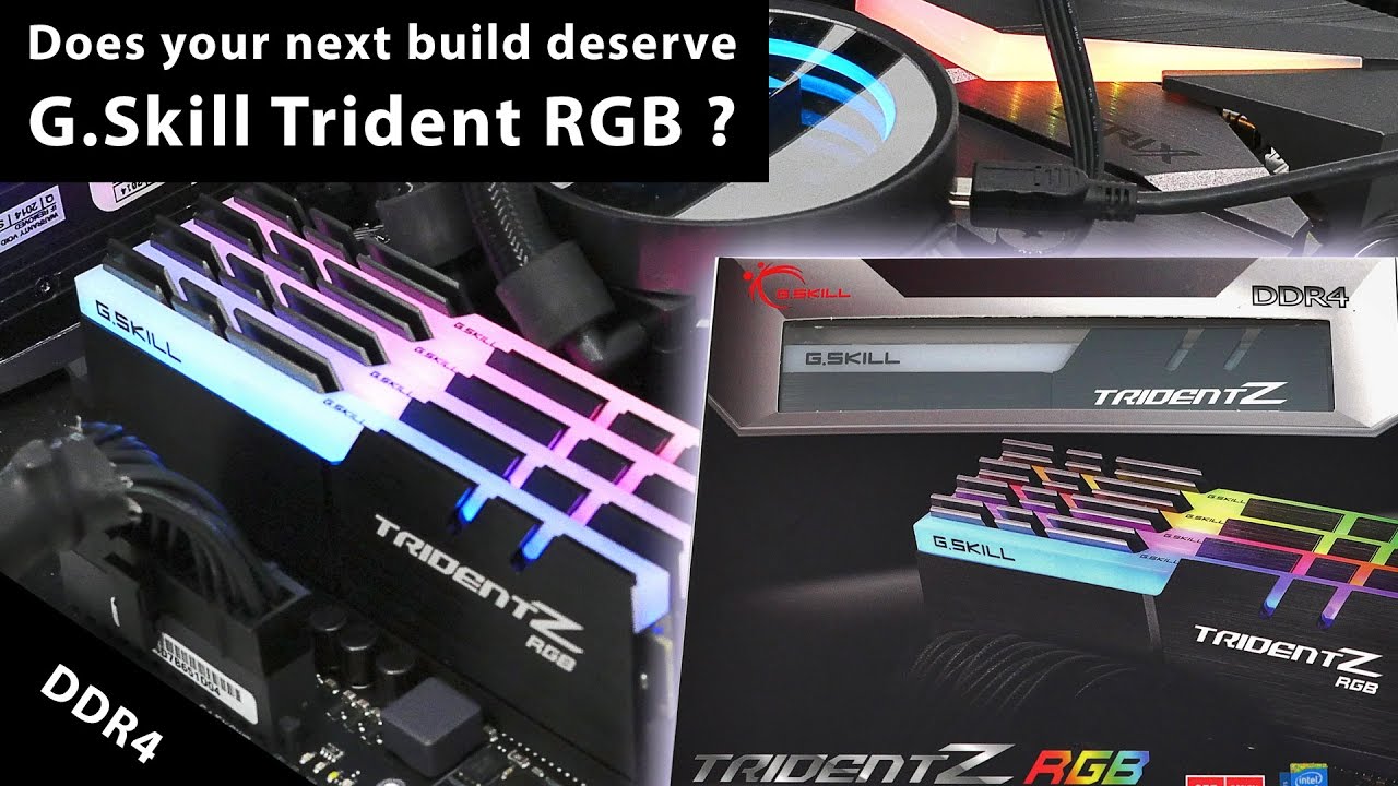 32 Go (2x16 Go) PC3200 RAM G-Skill Trident Z DDR4