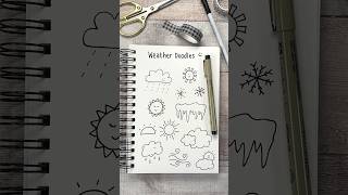 12 Cute &amp; Easy Weather Doodles for your Planner or Bullet Journal 🌤️