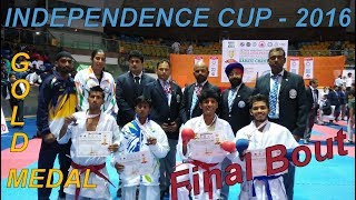 Independence cup 2016 {Final Bout Pranay Sharma} ( #KARATE TOURNAMENT ) talkatora stadium