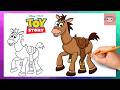 How To Draw Bullseye from Toy Story | Disney | Easy Drawing Tutorial