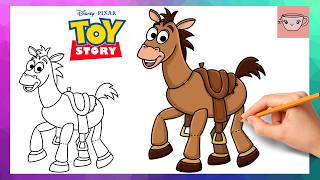 How To Draw Bullseye from Toy Story | Disney | Easy Drawing Tutorial screenshot 5