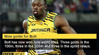 Usain Bolt beats Justin Gatlin to win world 100m title