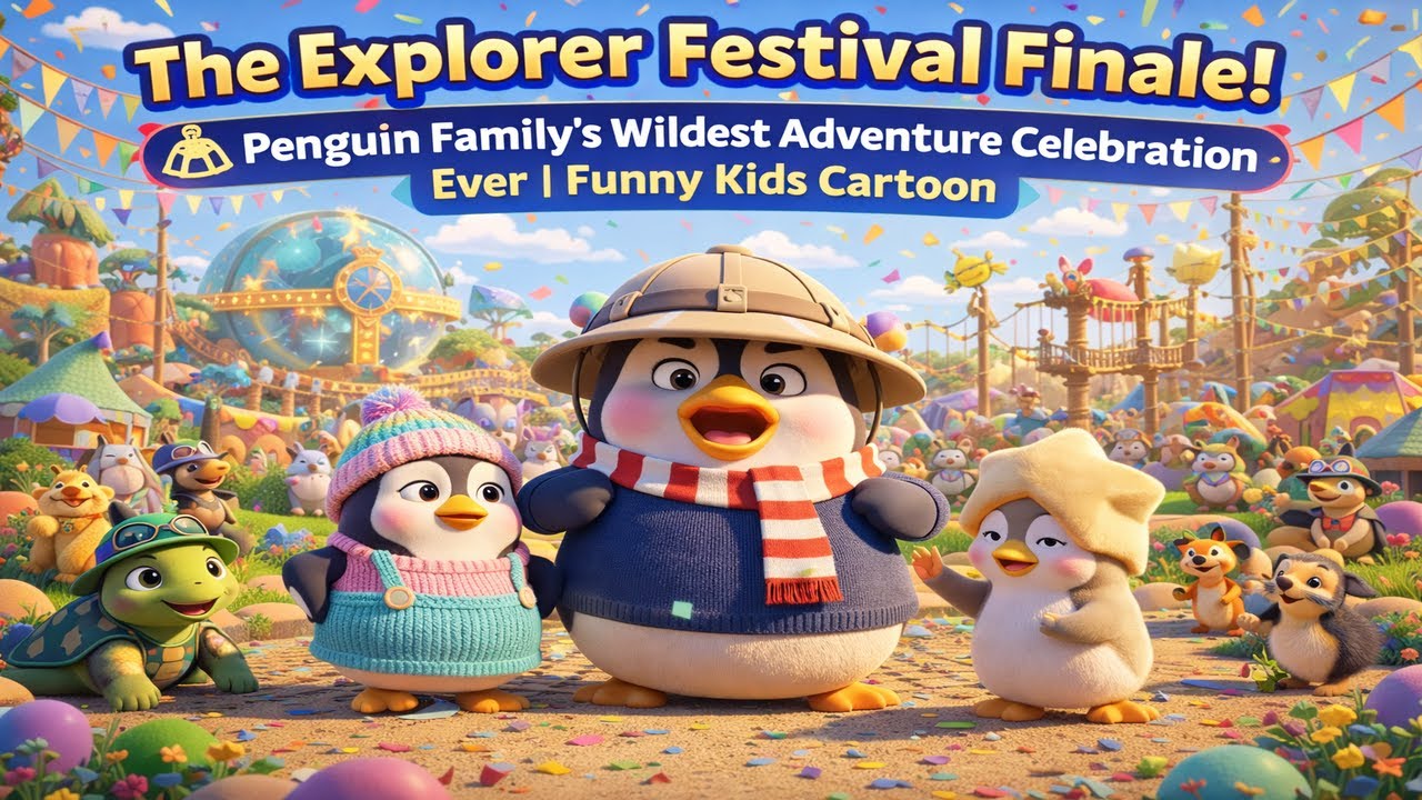The Explorer Festival Finale! 🎪🧭 Penguin Family’s Wildest Adventure Celebration Ever  Funny Kids C