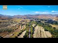 Drone views over breathtaking highland wonders of China