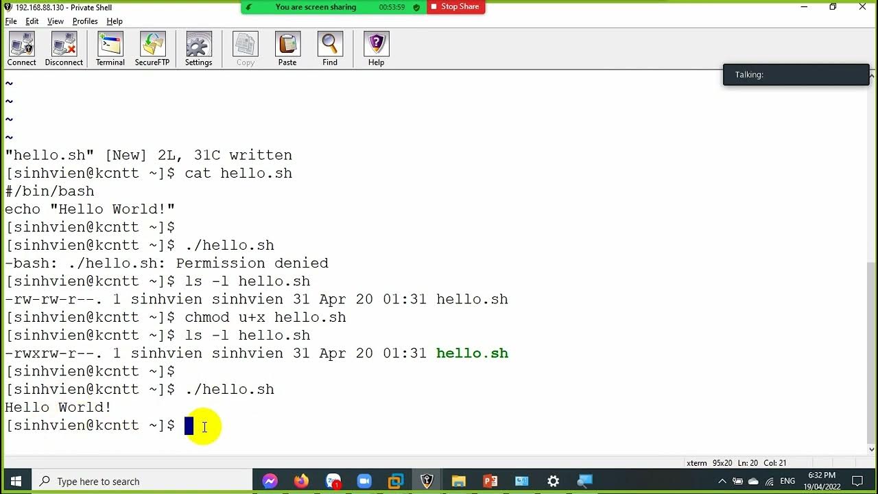 #5 Hello World (Linux Shell) - YouTube