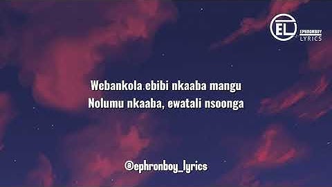 Liam Voice ft Dj Magic Touch - Cry Baby (Lyrics Video) Nkaaba mangu