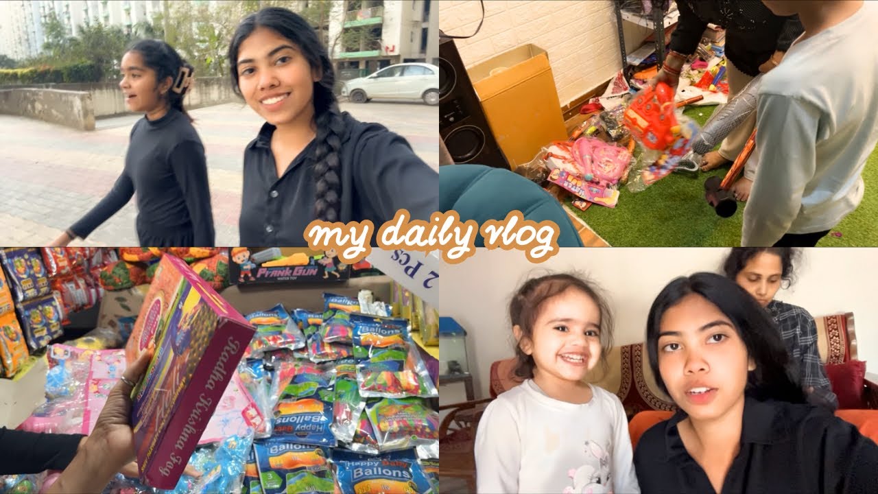 HOLI KI SHOPPING BACCHO KE LIYE 😊 || 