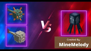 Who Wins: Guardians / Elder Guardians VS Squids | Minecraft | MineMelody