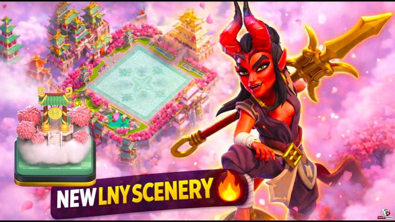 NEW Lunar New Year Scenery REVEAL! in Clash of Clans | The Year of the Fire Horse Scenery 