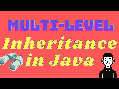 Multilevel inheritance in java -with example program for beginners tutorial.