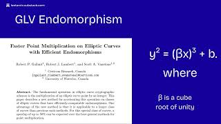 Details [Python] Faster Point Multiplication on Elliptic Curves with Efficient Endomorphisms Update