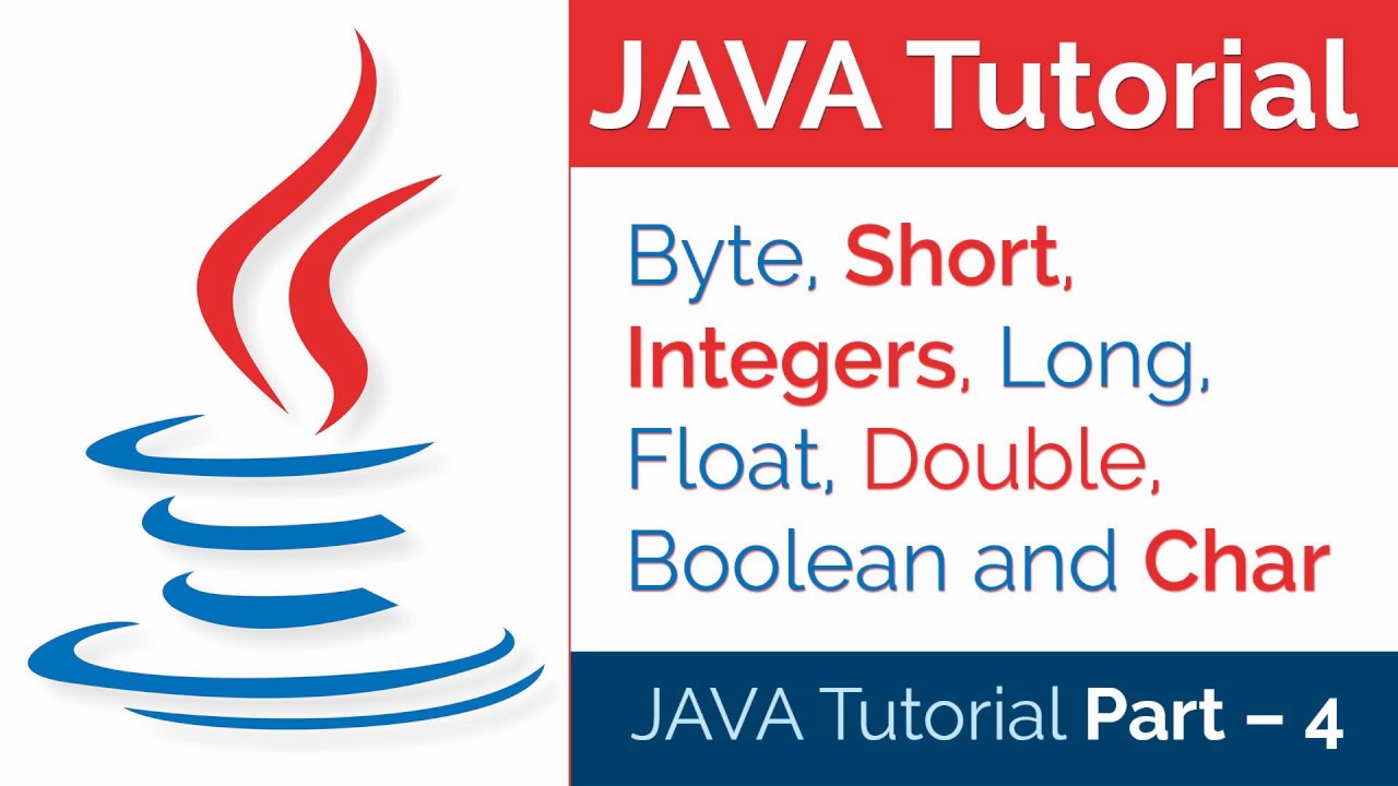 JAVA Tutorial Part - 4 | How to Use Data Types - YouTube