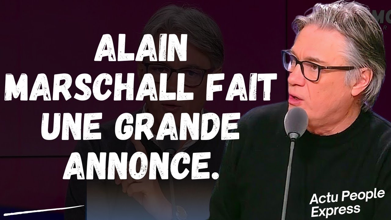 Alain Marschall fait une grande annonce dans les Grandes Gueules sur ...