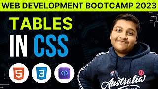 2.18 STYLING TABLES IN HTML | Web Development Course from Beginning to Advanced