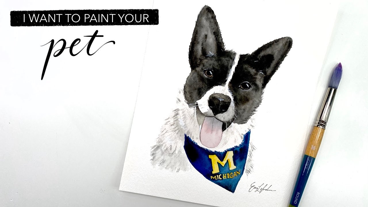 How To Paint A Dog - I Want to Paint Your Pet