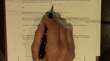 Linear Algebra: 048 Elementary Divisors, Companion Matrices