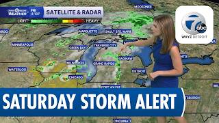 Severe Storms Possible in Detroit Saturday Afternoon