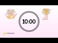 Retro Spring Timer For Kids - 10 Minutes Countdown Timer For Kids With Music | Classroom Timer