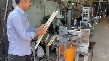 Máy ép mía công nghiệp 4-5 cây | Máy ép mía lít số lượng lớn