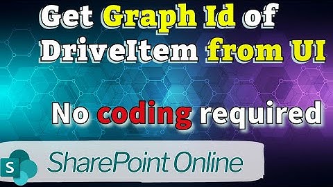 Get Graph Id of Folder or File from SharePoint Online UI or without writing code.