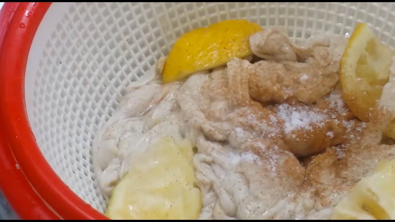 طريقة تنظيف الفوارغ (الممبار) الجزء الأول {١من٢} How to clean sheep intestines