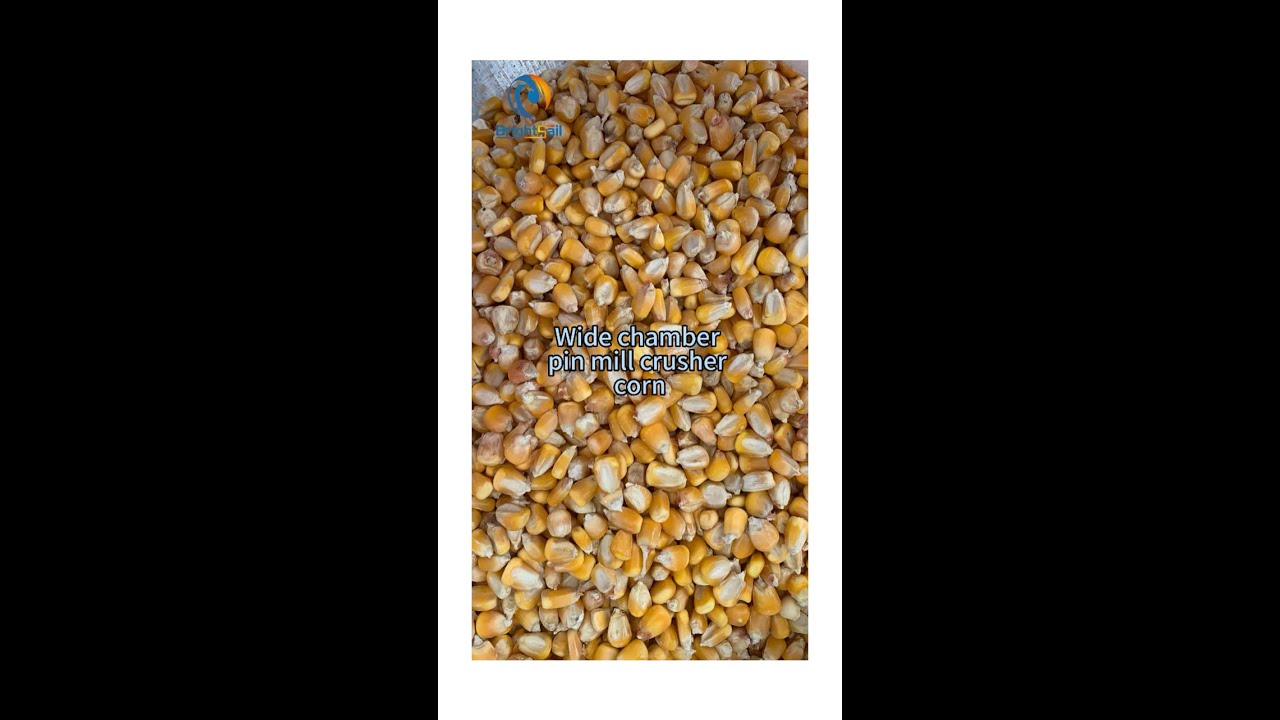 wide chamber pin mill crusher corn