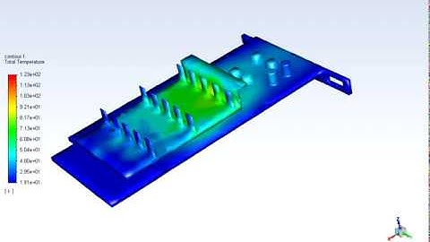 CHT Analysis of Graphic Card model in ansys fluent.